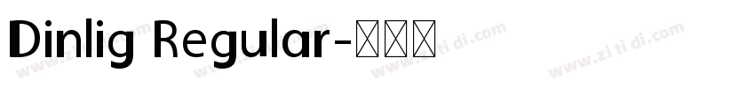 Dinlig Regular字体转换